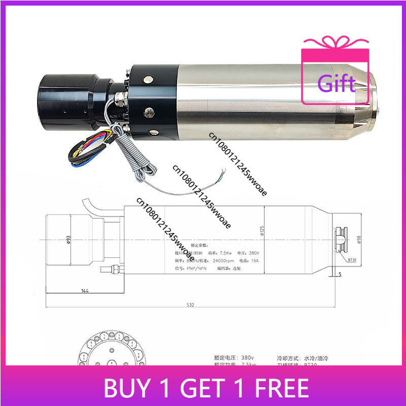 Cnc Spindle Motor - 5.5KW 7.5KW Otomatik Takım Değiştirici Elektrikli